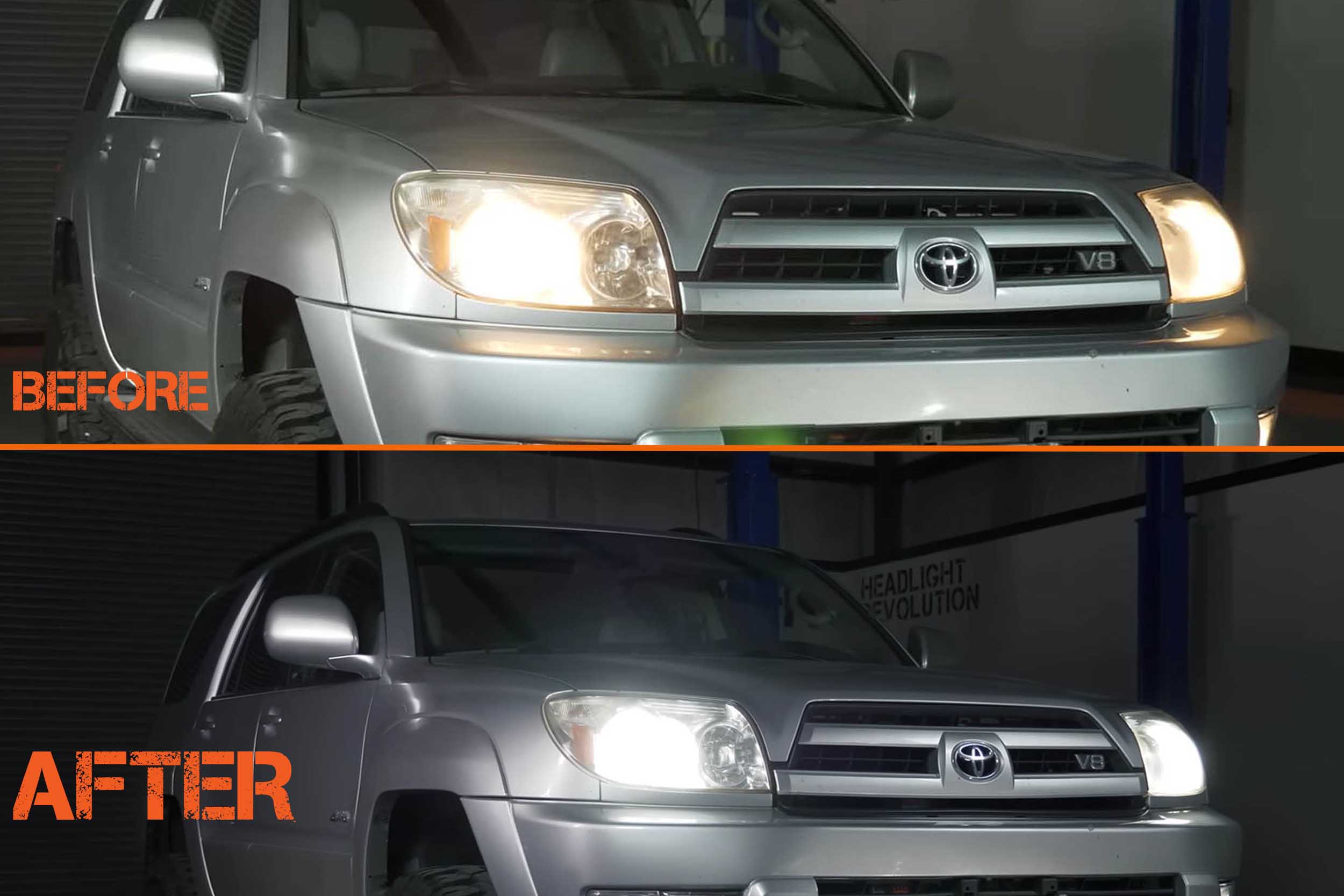 06 09 Toyota 4Runner LED Headlight Bulbs Xenon Depot Low Beam